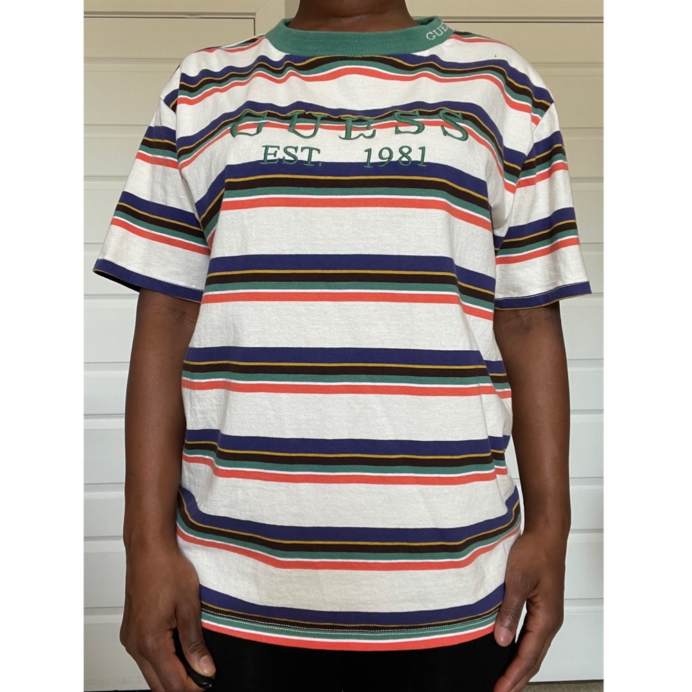 Vintage Guess Originals Embroidered Strip Shirt